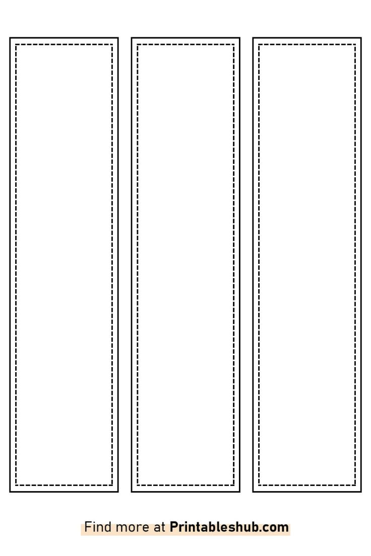 Free Printable Blank Bookmark Templates [Pdf Included for FREE Printable Blank Bookmark Templates