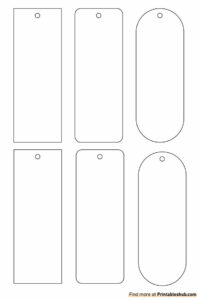 Free Printable Blank Bookmark Templates [Pdf Included regarding Free Printable Blank Bookmark Templates