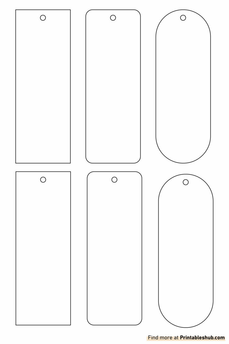 Free Printable Blank Bookmark Templates [Pdf Included regarding Free Printable Blank Bookmark Templates