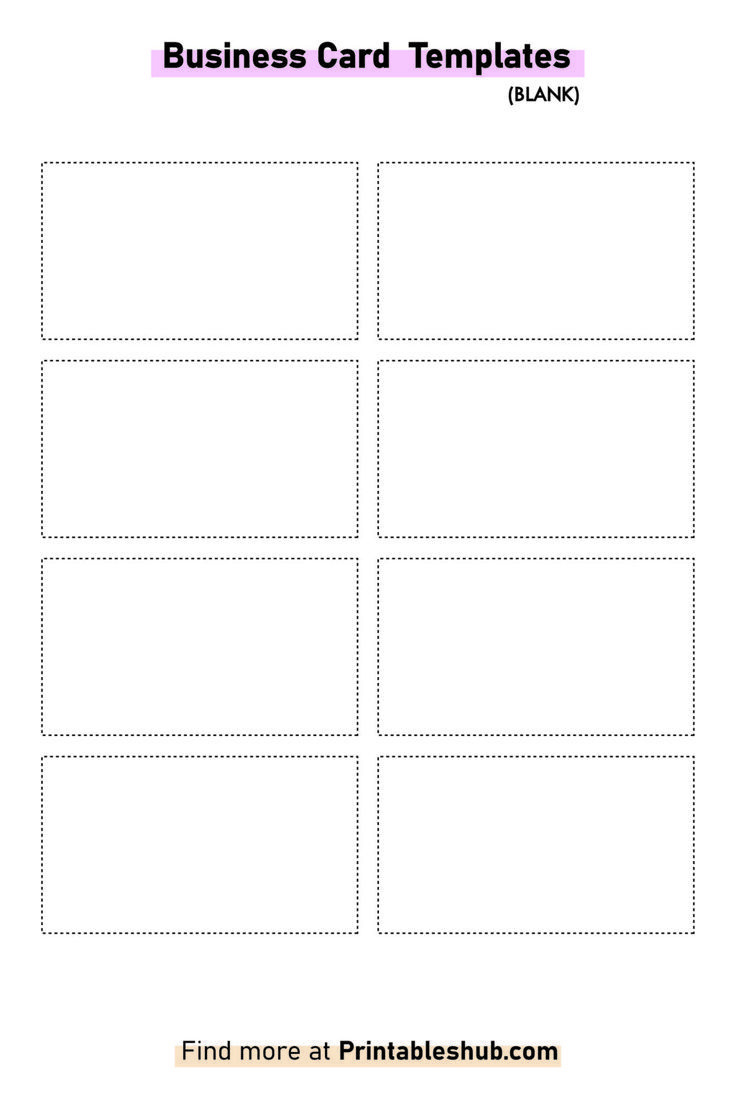 Free Printable Blank Business Card Template [Pdf Included] pertaining to Free Printable Blank Business Card Templates For Word