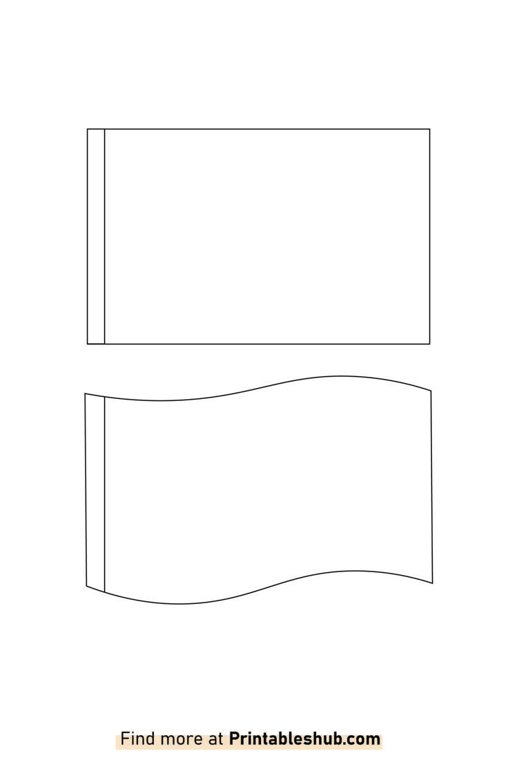 Free Printable Blank Flag Template Pdf for FREE Printable Blank Flag Template
