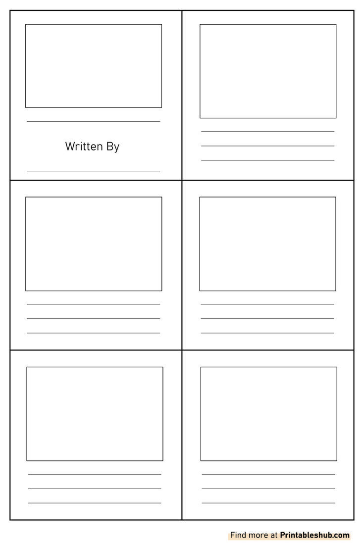 Free Printable Blank Mini Book Template Pdf in Free Printable Blank Mini Book Template