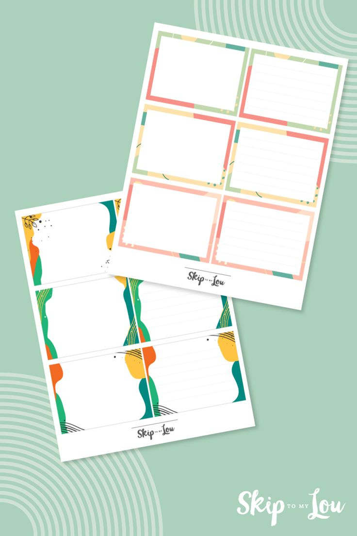 Free Printable Blank Note Cards For All Occasions | Skip To My Lou pertaining to Free Printable Blank Cards For All Occasions