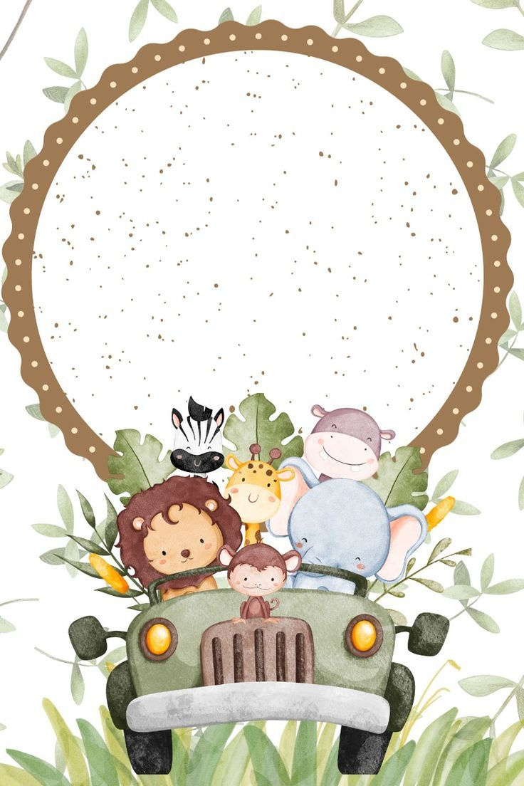 Free Printable Blank Safari Invitation Template [Pdf Included] with regard to Free Printable Blank Safari Invitation Template