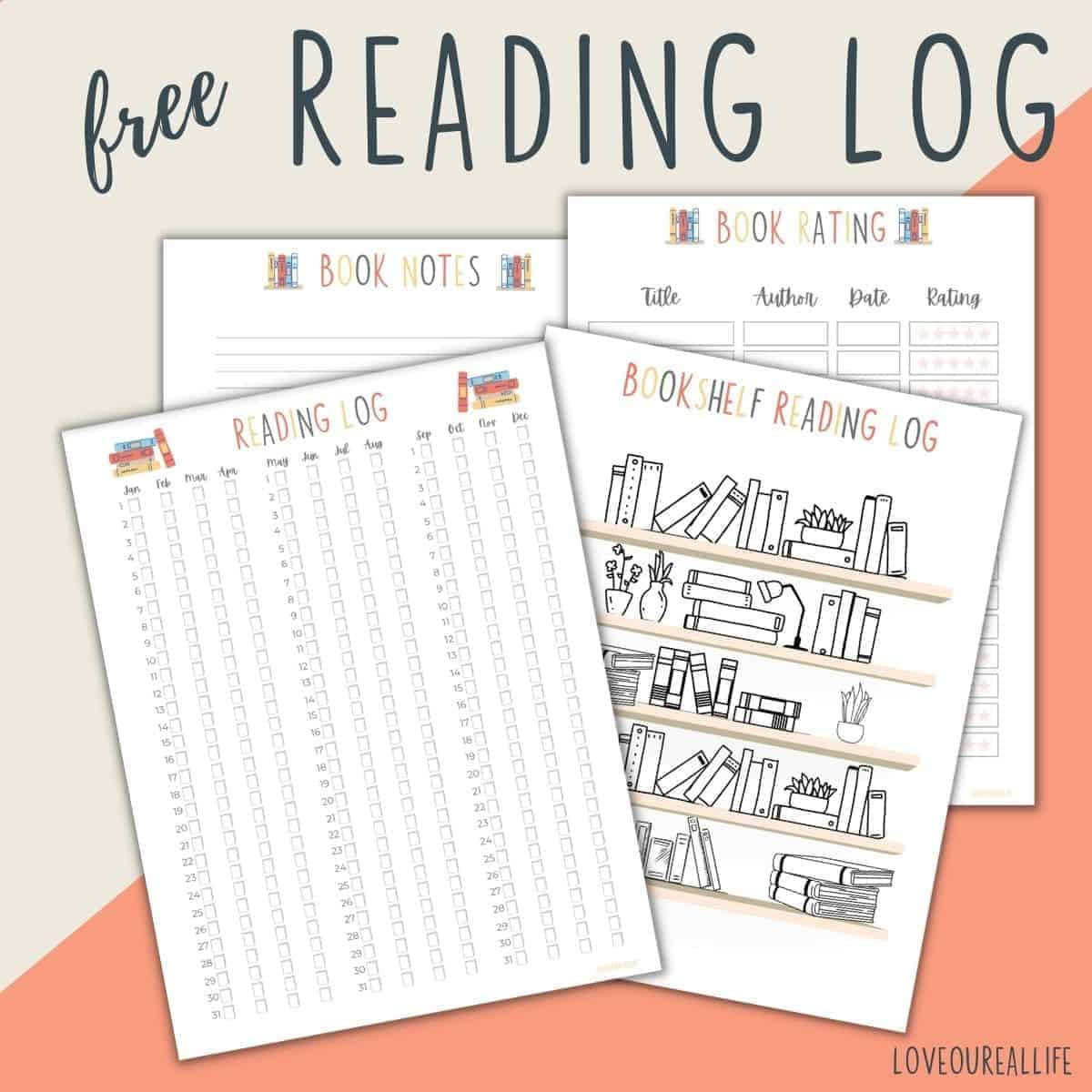 Free Printable Book Journal Pages pertaining to FREE Printable Book Journal Pages