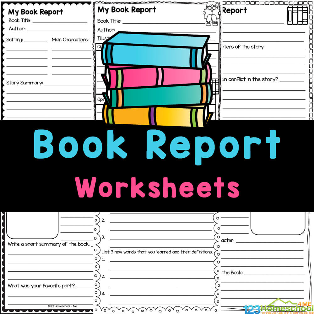 Free Printable Book Report Worksheets And Template Form with regard to FREE Printable Books For 4th Graders