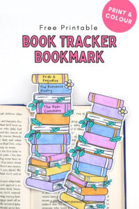 Free Printable Book Tracker Bookmark — Gathering Beauty within Free Printable Book Tracker Bookmark