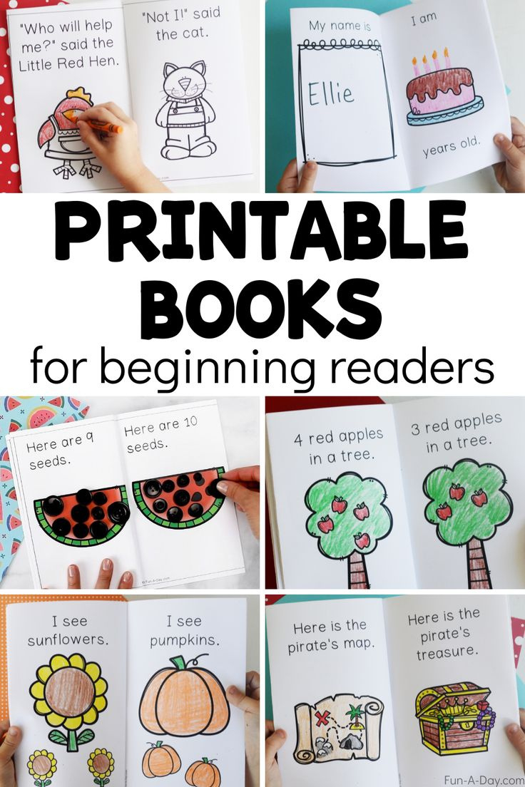 Free Printable Books For Beginning Readers in FREE Printable Beginner Reading Books
