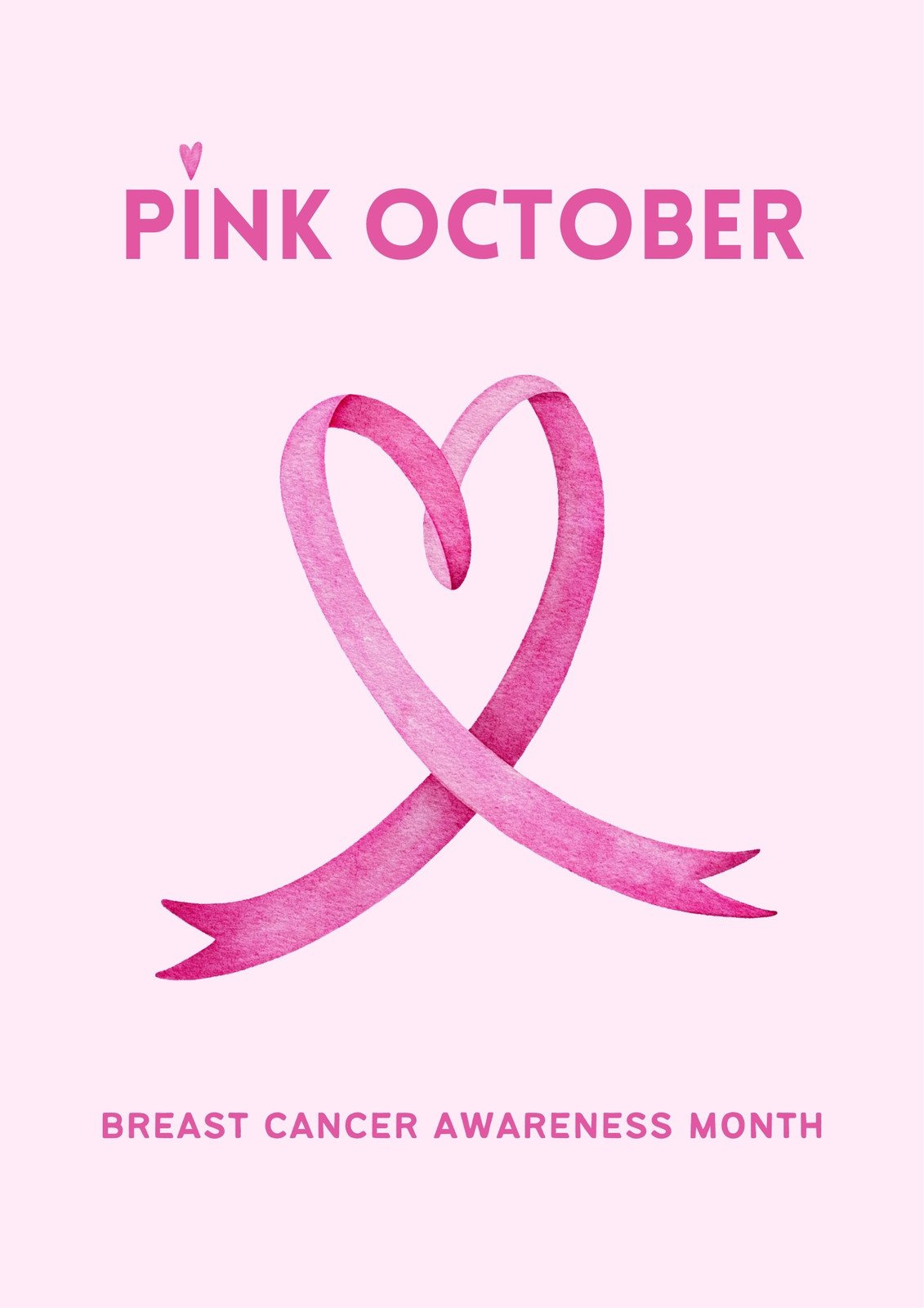 Free Printable Breast Cancer Awareness Poster Templates | Canva throughout Free Printable Breast Cancer Cards