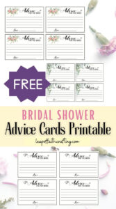 Free Printable Bridal Shower Advice Cards! - Leap Of Faith Crafting regarding Free Printable Bridal Shower Advice Cards
