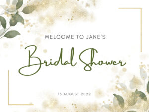 Free Printable Bridal Shower Welcome Yard Sign Templates | Canva pertaining to Free Printable Bridal Shower Welcome Sign