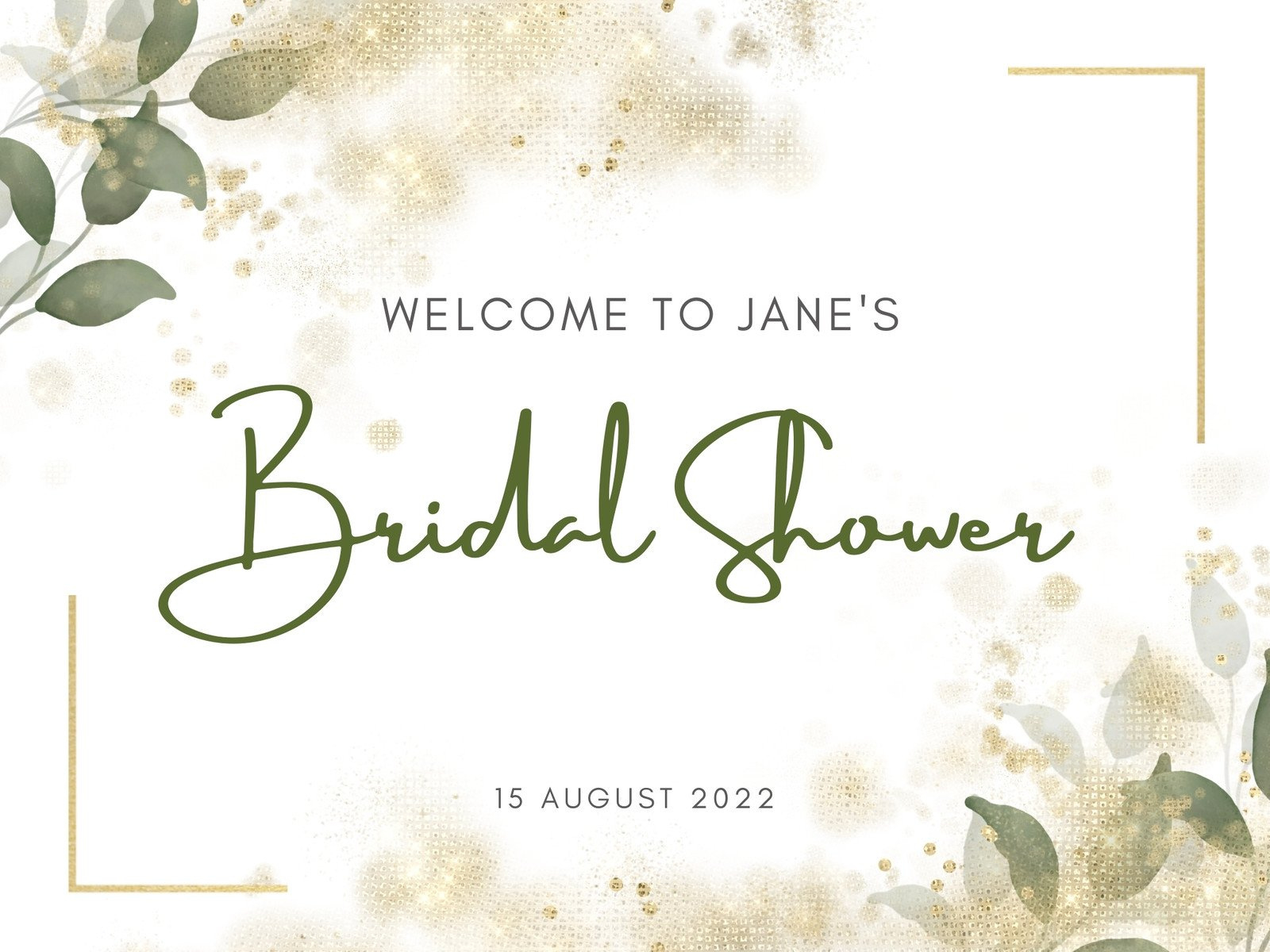 Free Printable Bridal Shower Welcome Yard Sign Templates | Canva with regard to Free Printable Bridal Shower Sign In Sheet