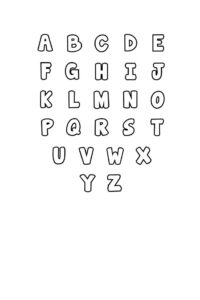 Free Printable Bubble Letter Stencils: Bubble Letters Set inside Free Printable Bubble Letters Alphabet