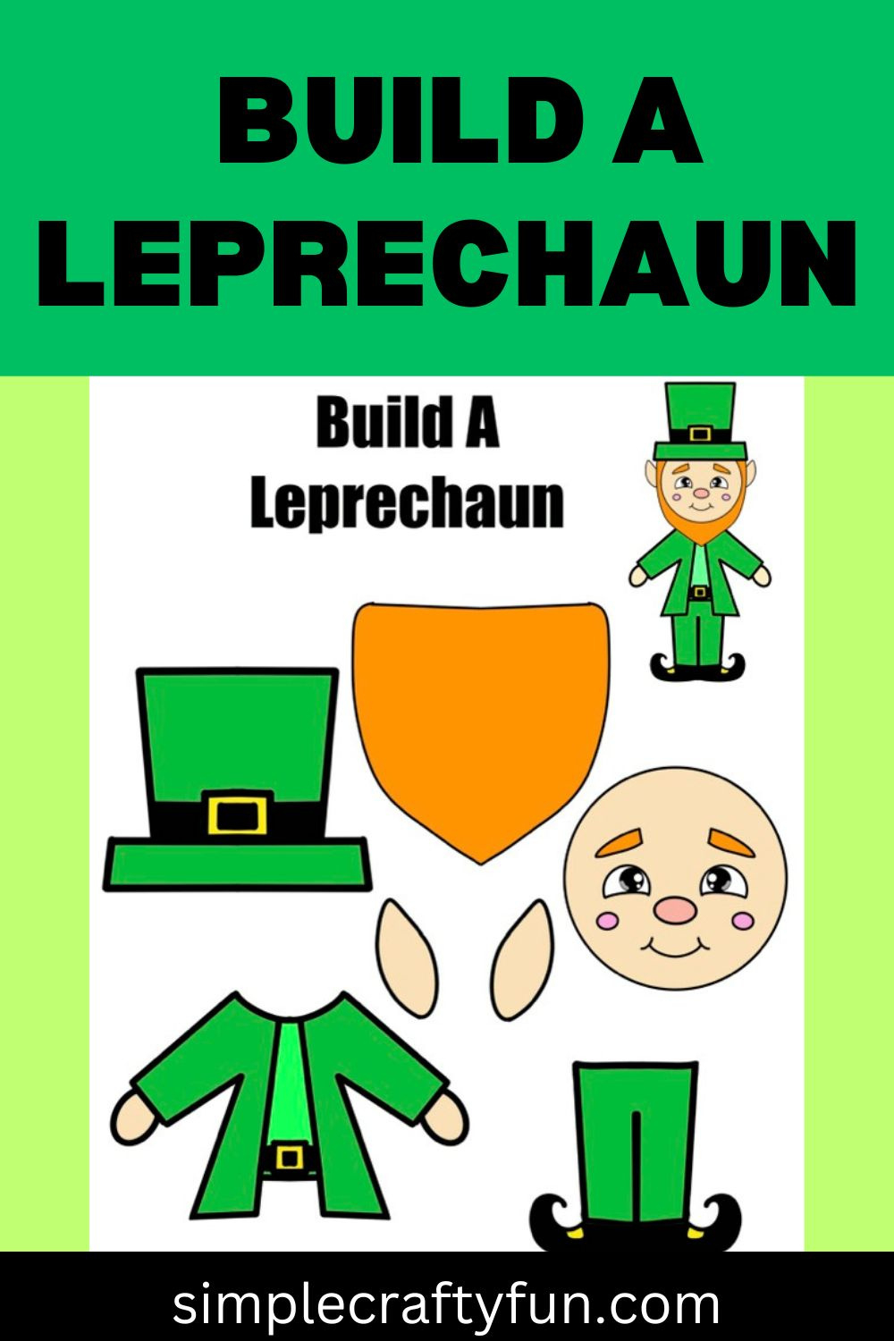 Free Printable Build-A-Leprechaun St. Patrick&amp;#039;S Craft - with FREE Printable Build A Leprechaun Printable