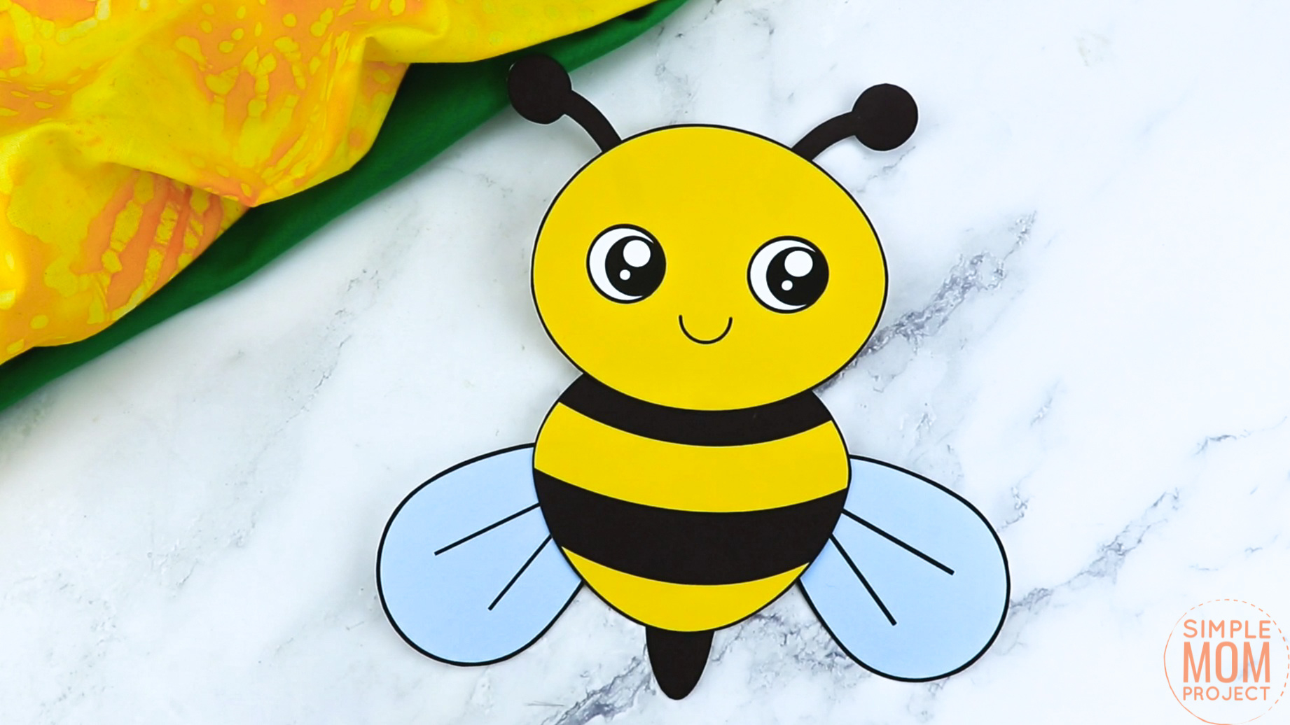 Free Printable Bumble Bee Craft Template - Simple Mom Project inside Free Printable Bumble Bee Images