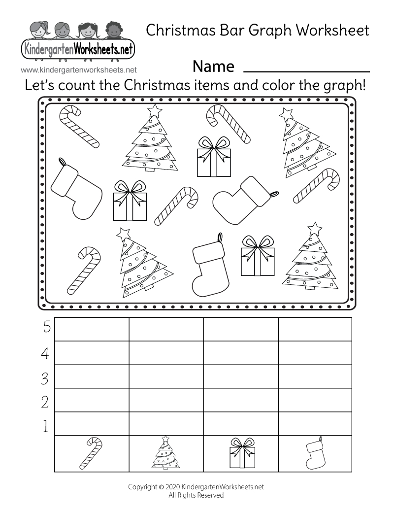 Free Printable Christmas Bar Graph Worksheet in Free Printable Bar Graph Worksheets