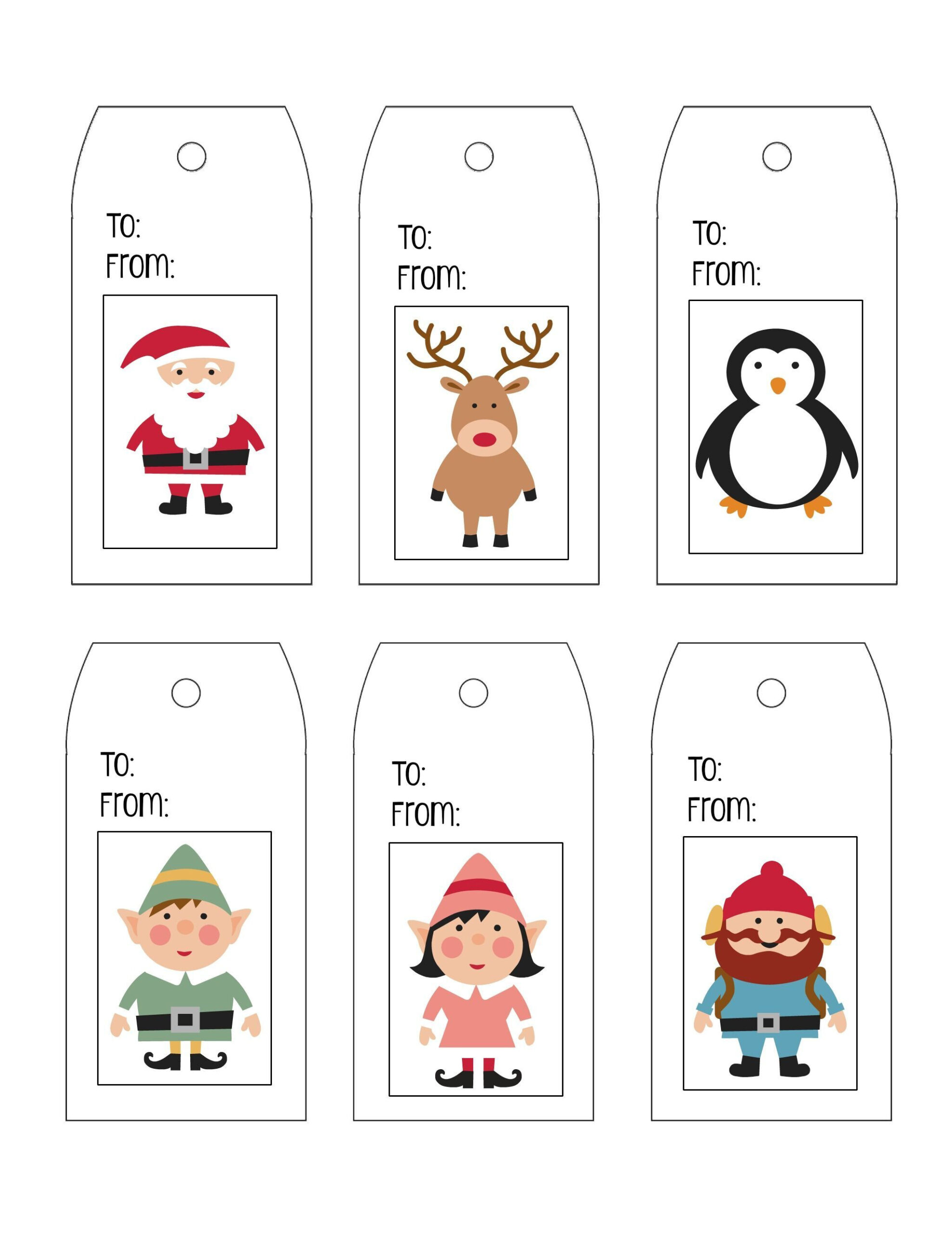 Free Printable Christmas Gift Tags Templates - Printable Party Favors throughout FREE Printable Blank Christmas Tags