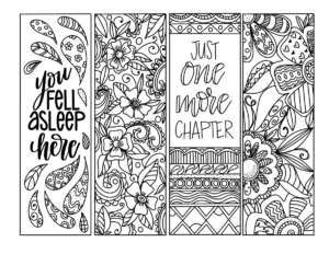 Free Printable Coloring Bookmarks - Amy Latta Creations regarding Free Printable Bookmarks For Women