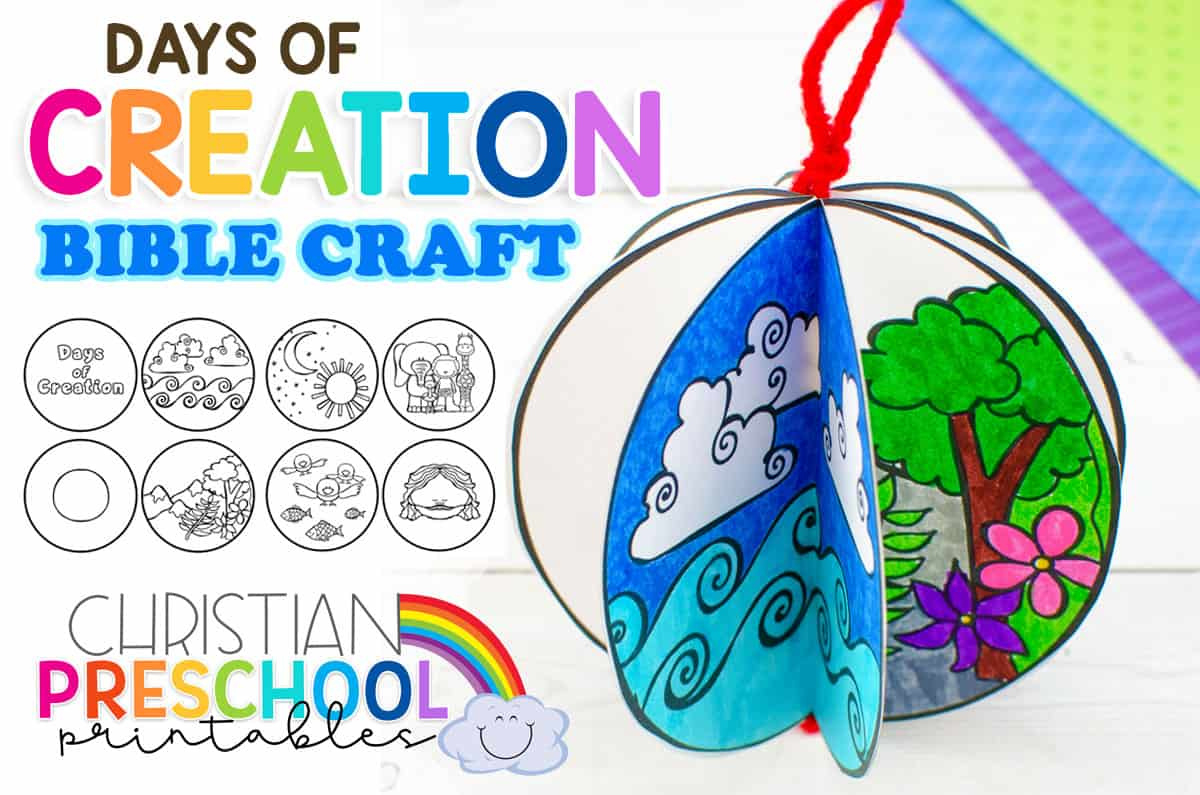 Free Printable Creation Craft For Kids - Christian Preschool regarding Free Printable Bible Crafts For Preschoolers