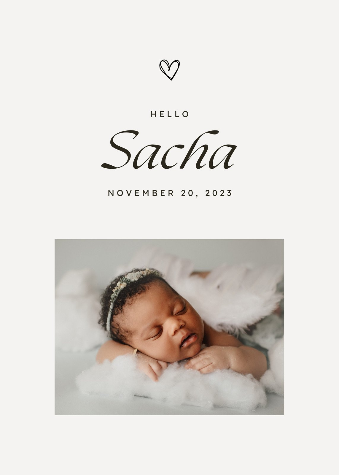 Free, Printable, Customizable Birth Announcement Templates | Canva throughout FREE Printable Birth Announcement Cards