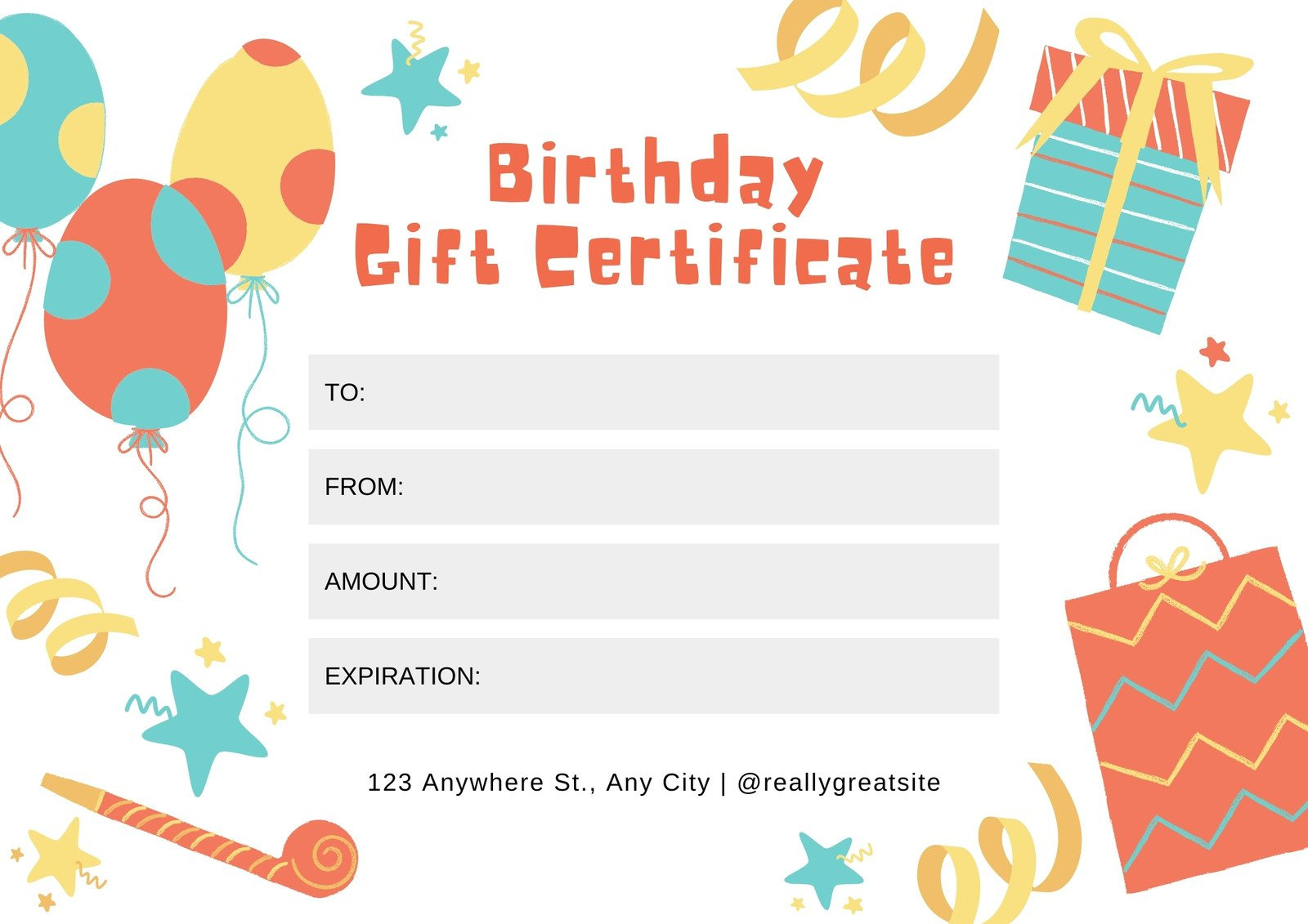 Free Printable, Customizable Birthday Certificate Templates | Canva regarding Free Printable Birthday Certificates For Adults