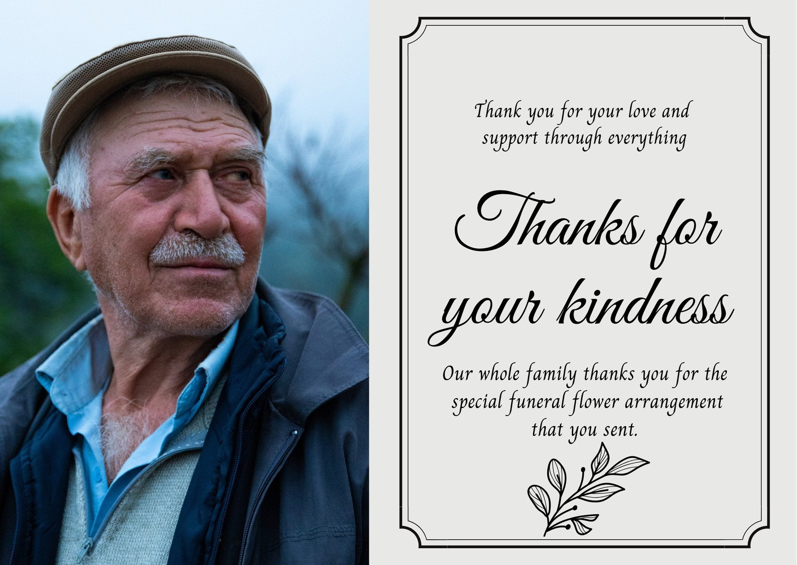 Free, Printable, Customizable Funeral Card Templates | Canva with regard to FREE Printable Bereavement Thank You Cards