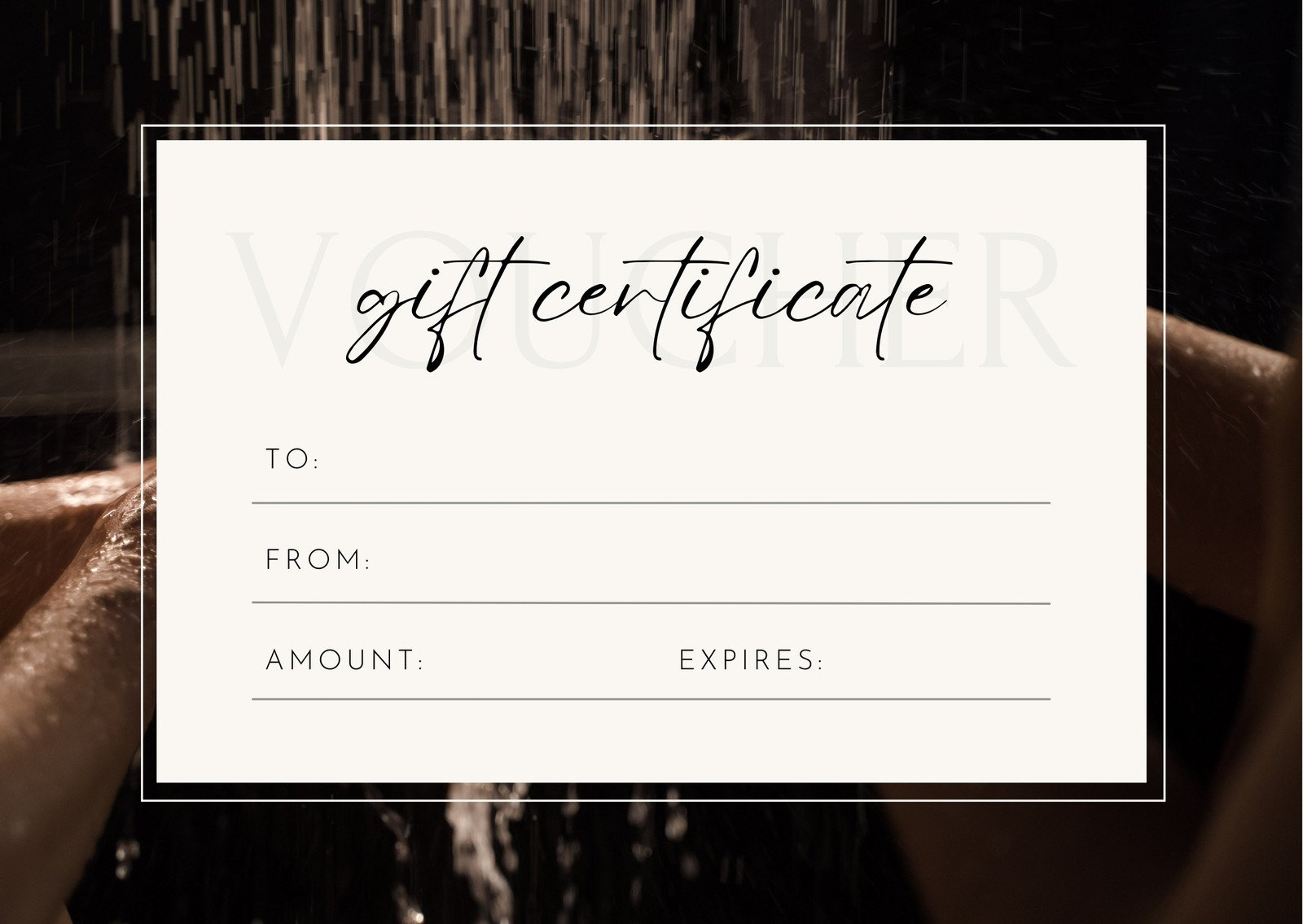 Free, Printable, Customizable Spa Gift Certificate Templates | Canva inside Free Printable Beauty Salon Gift Certificate Templates