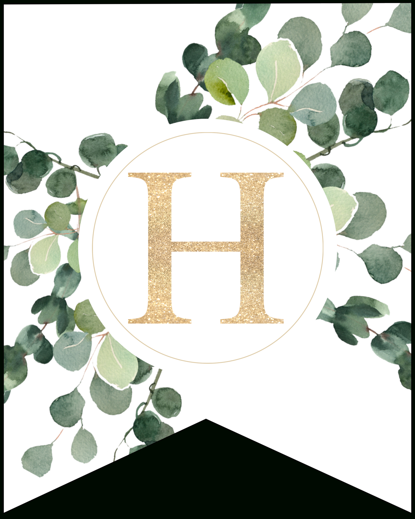 Free Printable Decorative Banner Letters - Paper Trail Design with Free Printable Banner Letters Green