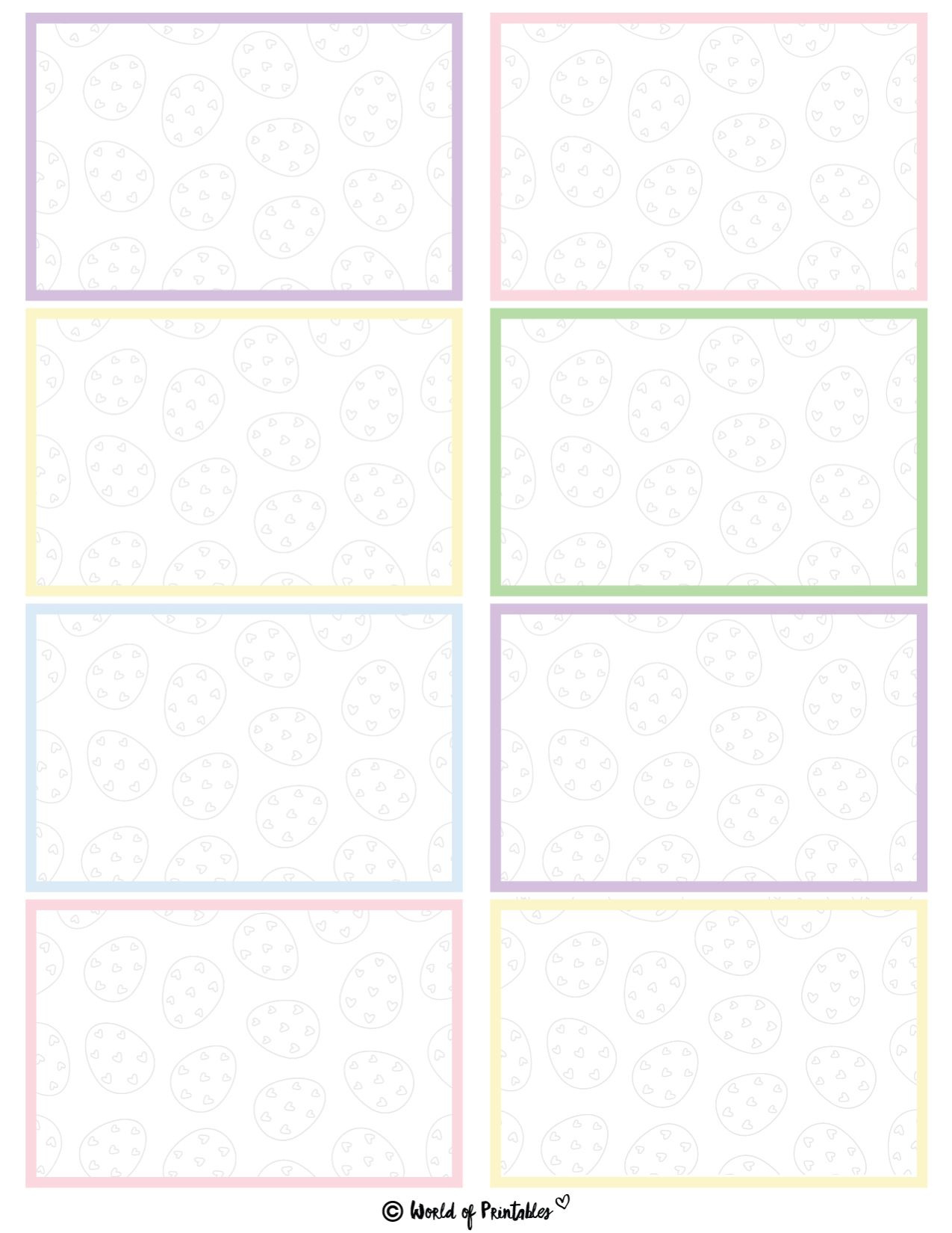 Free Printable Easter Egg Hunt Clues - World Of Printables pertaining to FREE Printable Blank Easter Egg Hunt Template