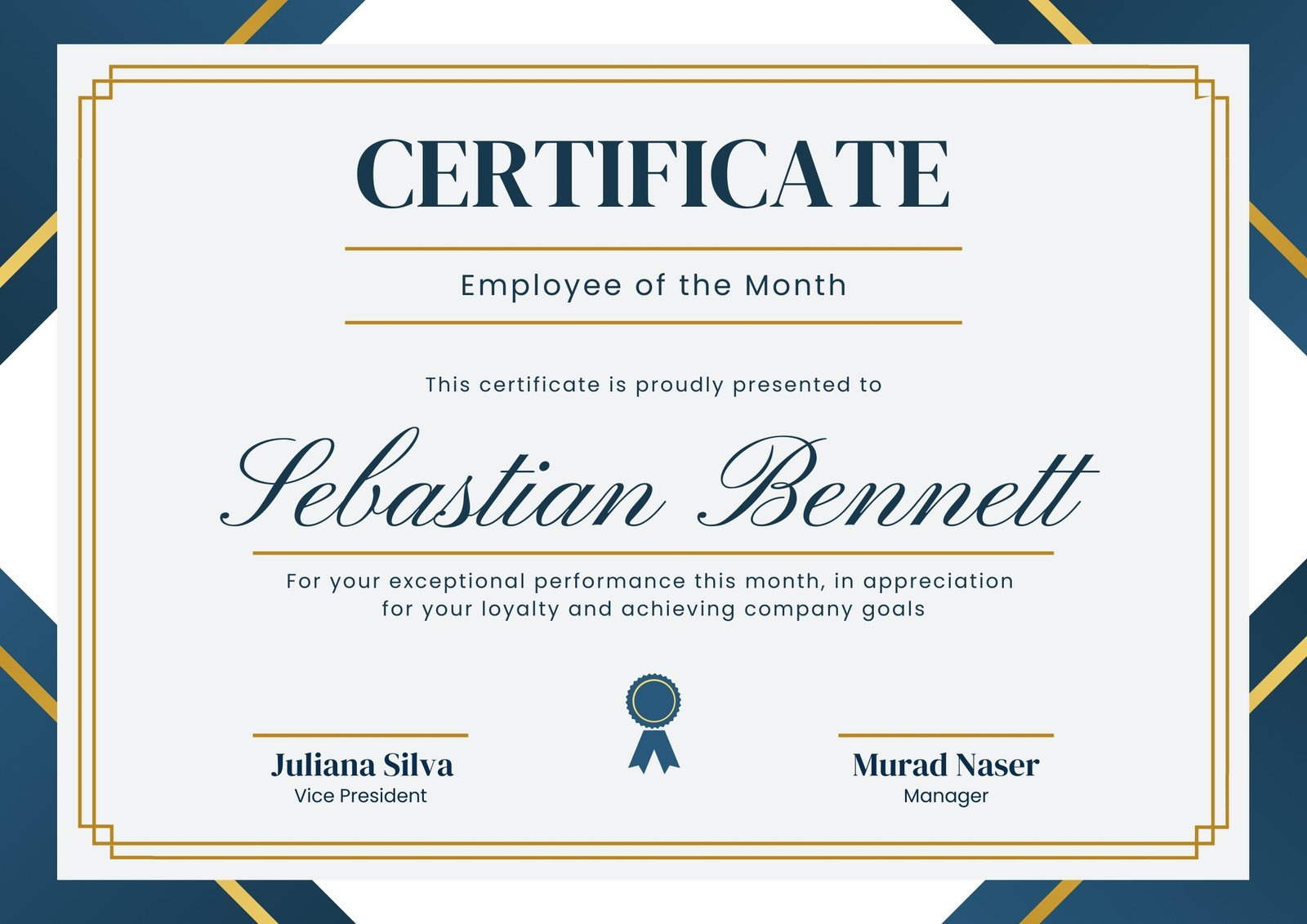 Free Printable Employee Of The Month Certificate Templates | Canva intended for Free Printable Awards For Employees
