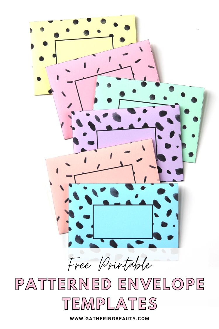 Free Printable Envelope Template — Gathering Beauty inside Free Printable Birthday Envelope Templates