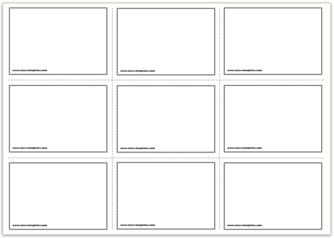 Free Printable Flash Cards Template inside Free Printable Blank Flash Cards