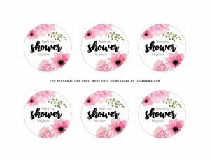 Free Printable &quot;From My Shower To Yours&quot; Gift Tags - Tulamama inside Free Printable Bridal Shower Favor Tags