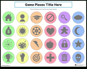 Free Printable Game Pieces Storyboardtemplates with regard to FREE Printable Board Game Pieces