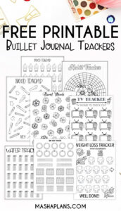 Free Printable Habit Trackers | Achieve Your Goals throughout FREE Printable Bullet Journal Habit Tracker