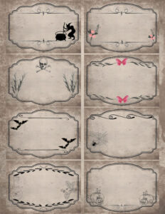 Free Printable Halloween Apothecary Labels: 16 Designs Plus Blanks! with FREE Printable Blank Apothecary Labels