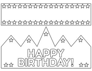 Free Printable Happy Birthday Crown - Paper Trail Design with regard to FREE Printable Birthday Crown Template