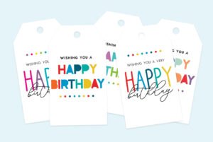 Free Printable Happy Birthday Gift Tags - Favorite Printables in FREE Printable Birthday Gift Tags Template