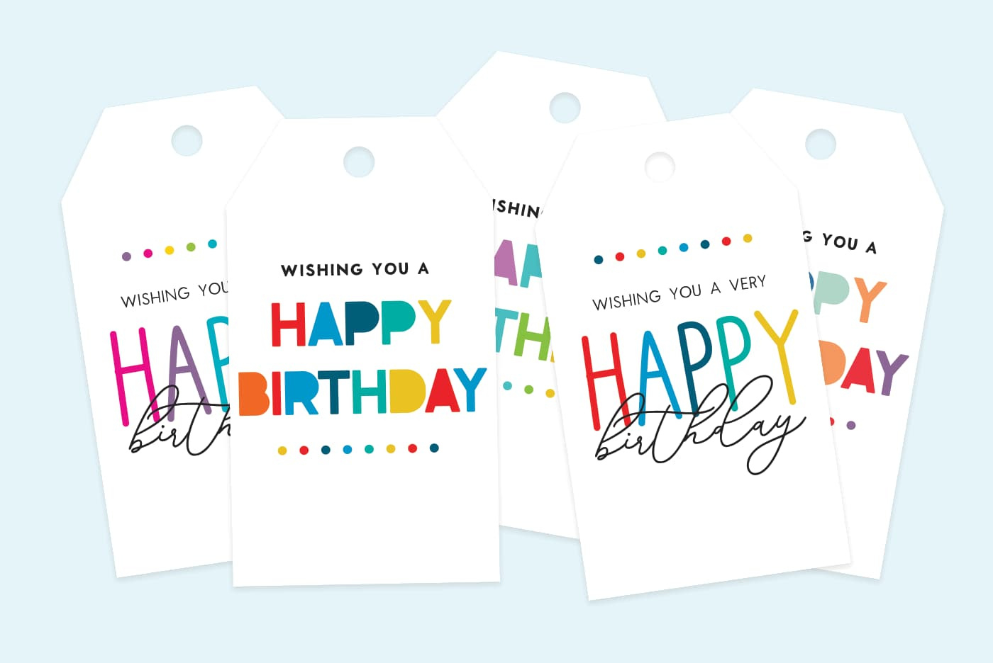 Free Printable Happy Birthday Gift Tags - Favorite Printables with Free Printable Birthday Tags Templates