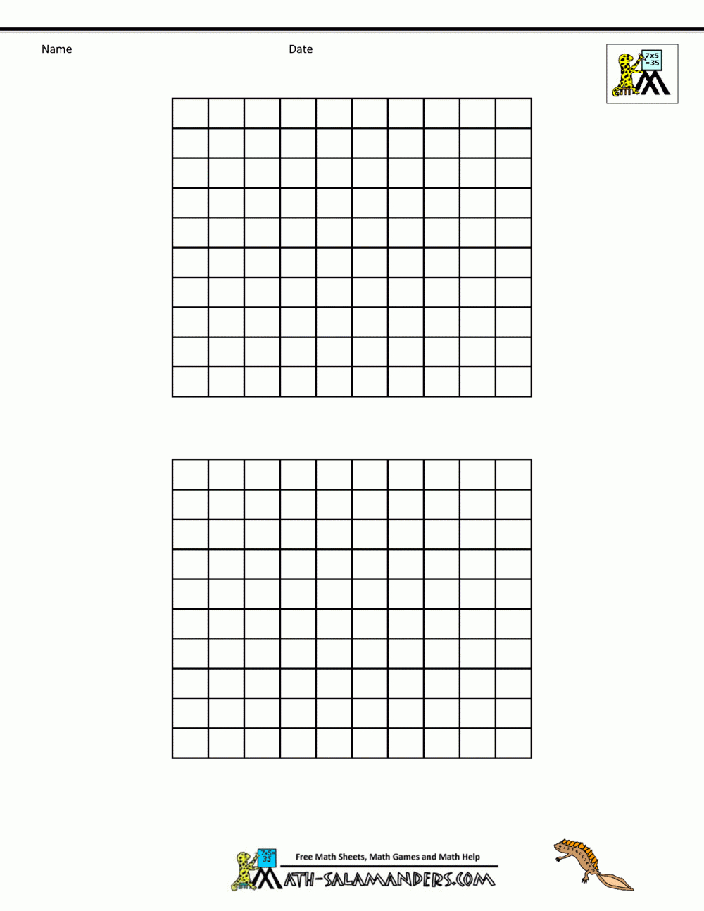 Free Printable Hundred Number Chart pertaining to FREE Printable Blank 100 Chart Printable