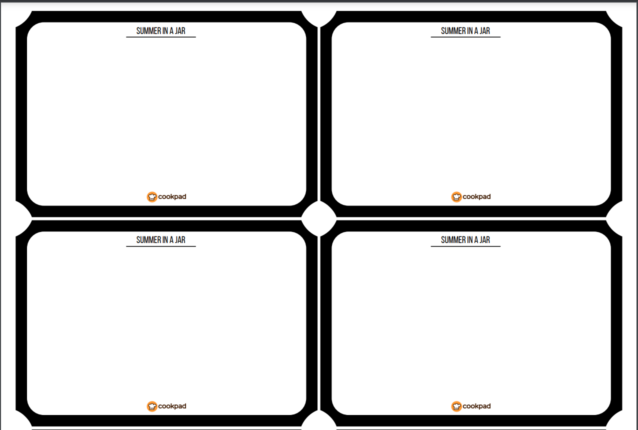 Free Printable Jam Jar Labels intended for Free Printable Blank Labels For Jars