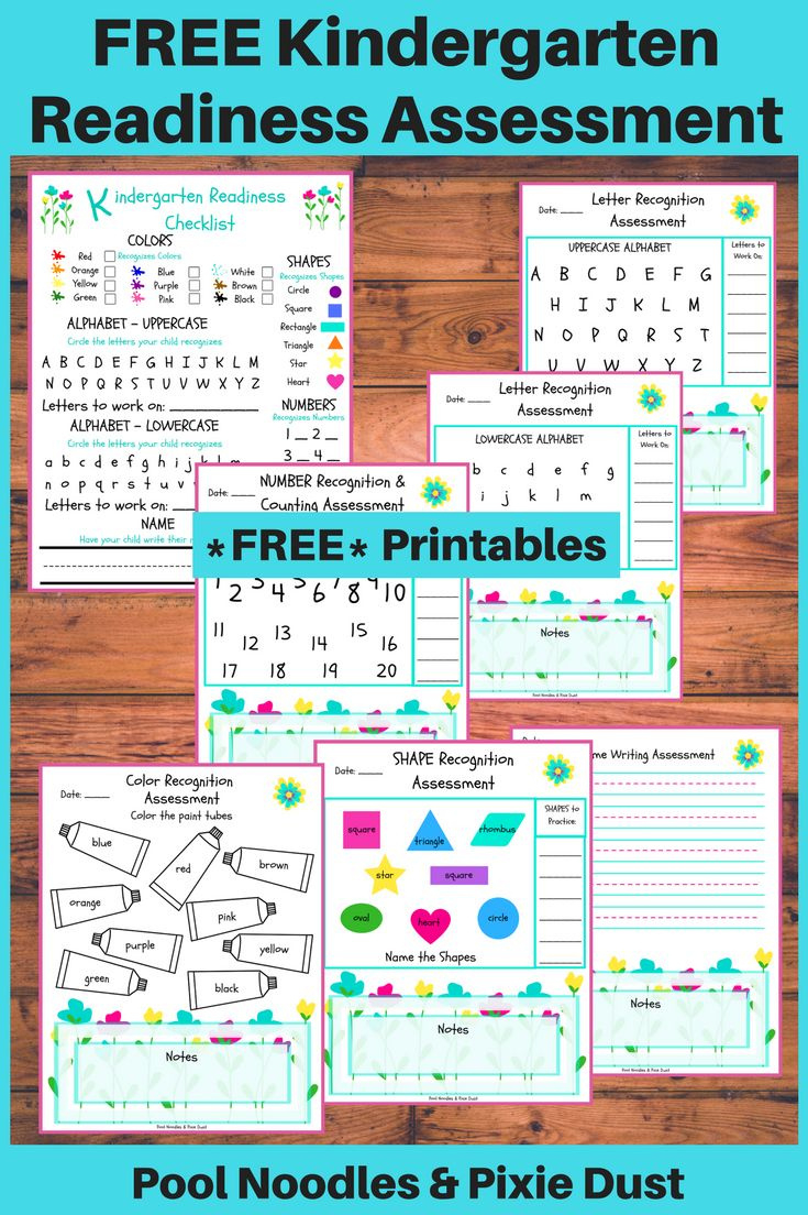 Free Printable Kindergarten Readiness Assessment inside Free Printable Assessments For Kindergarten