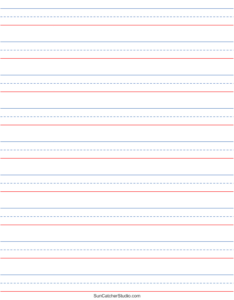 Free Printable Lined Paper (Handwriting, Notebook Templates intended for Free Printable Blank Writing Paper