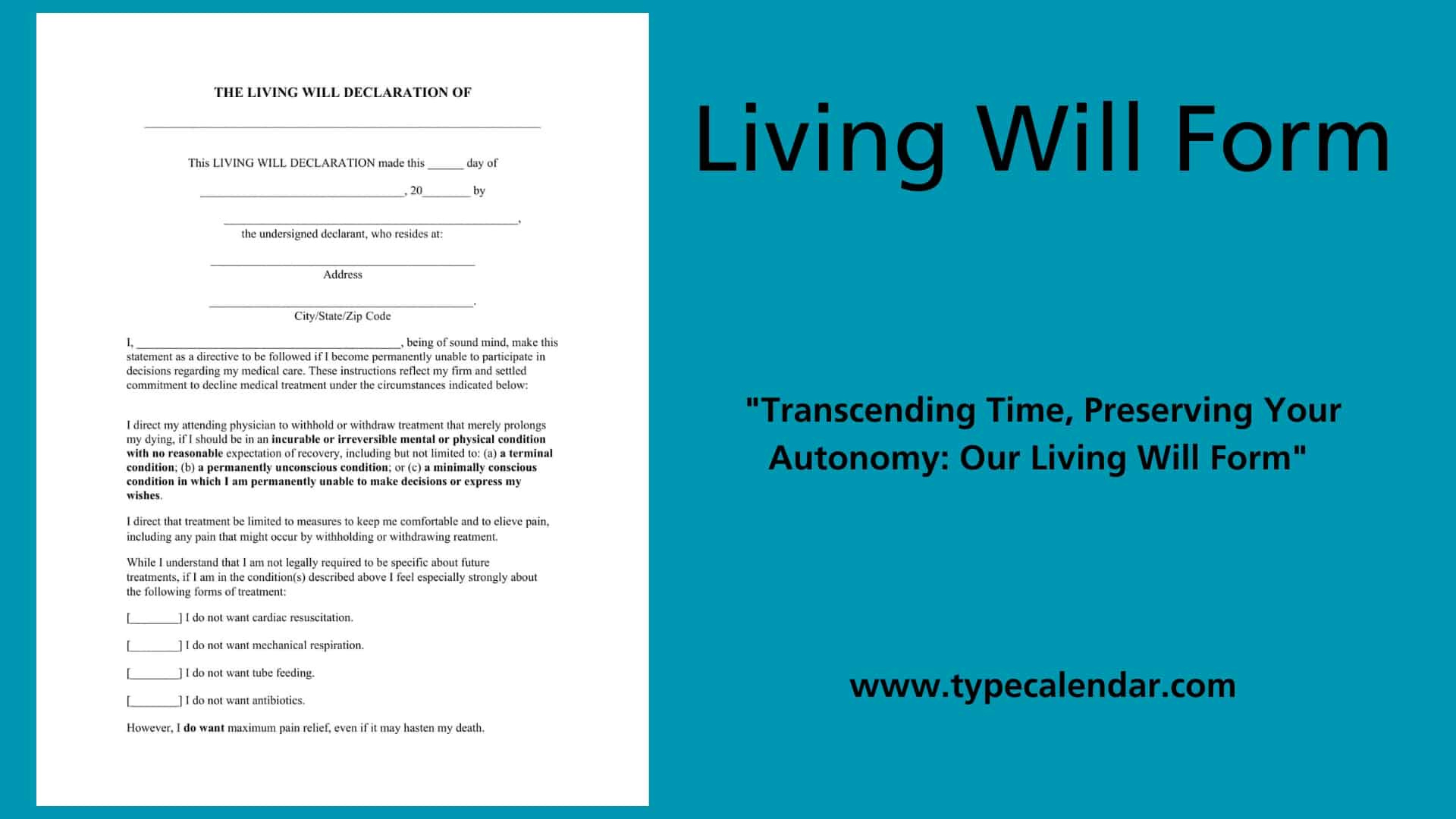 Free Printable Living Will Form Templates [Pdf, Word] Health Care in FREE Printable Blank Living Will