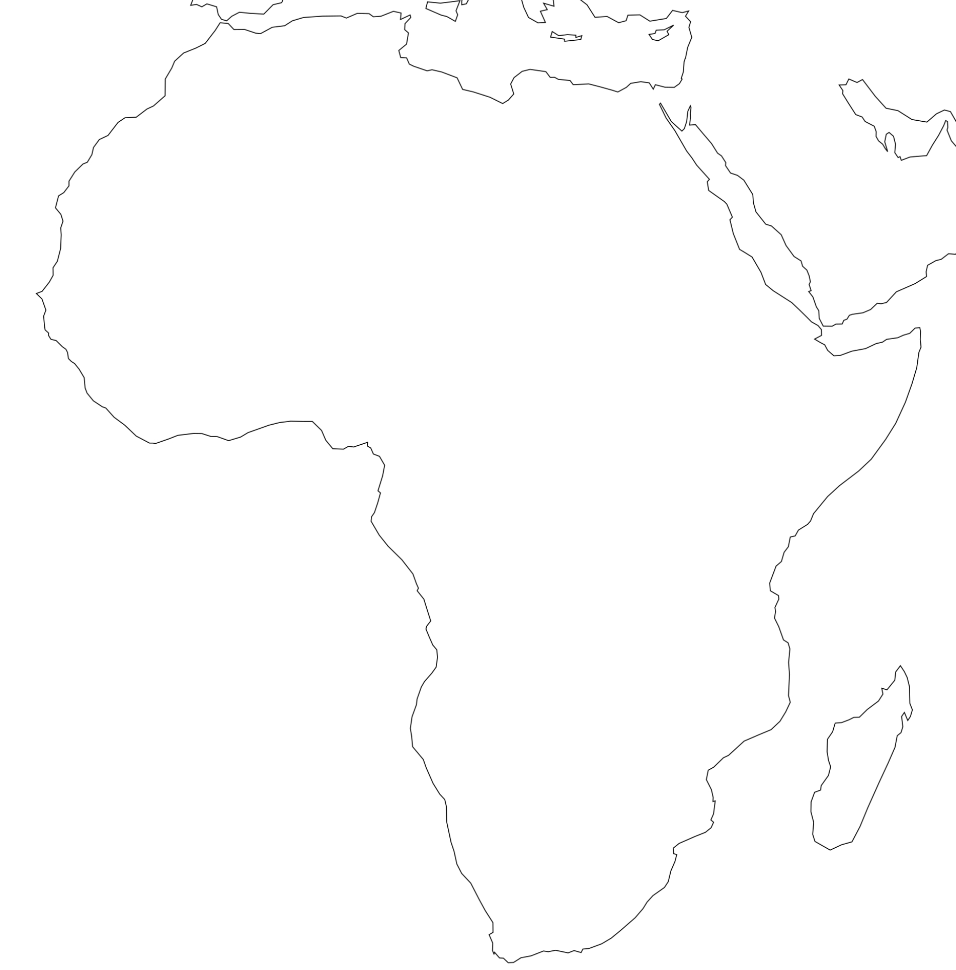 Free Printable Maps Of Africa throughout Free Printable Blank Map Of Africa