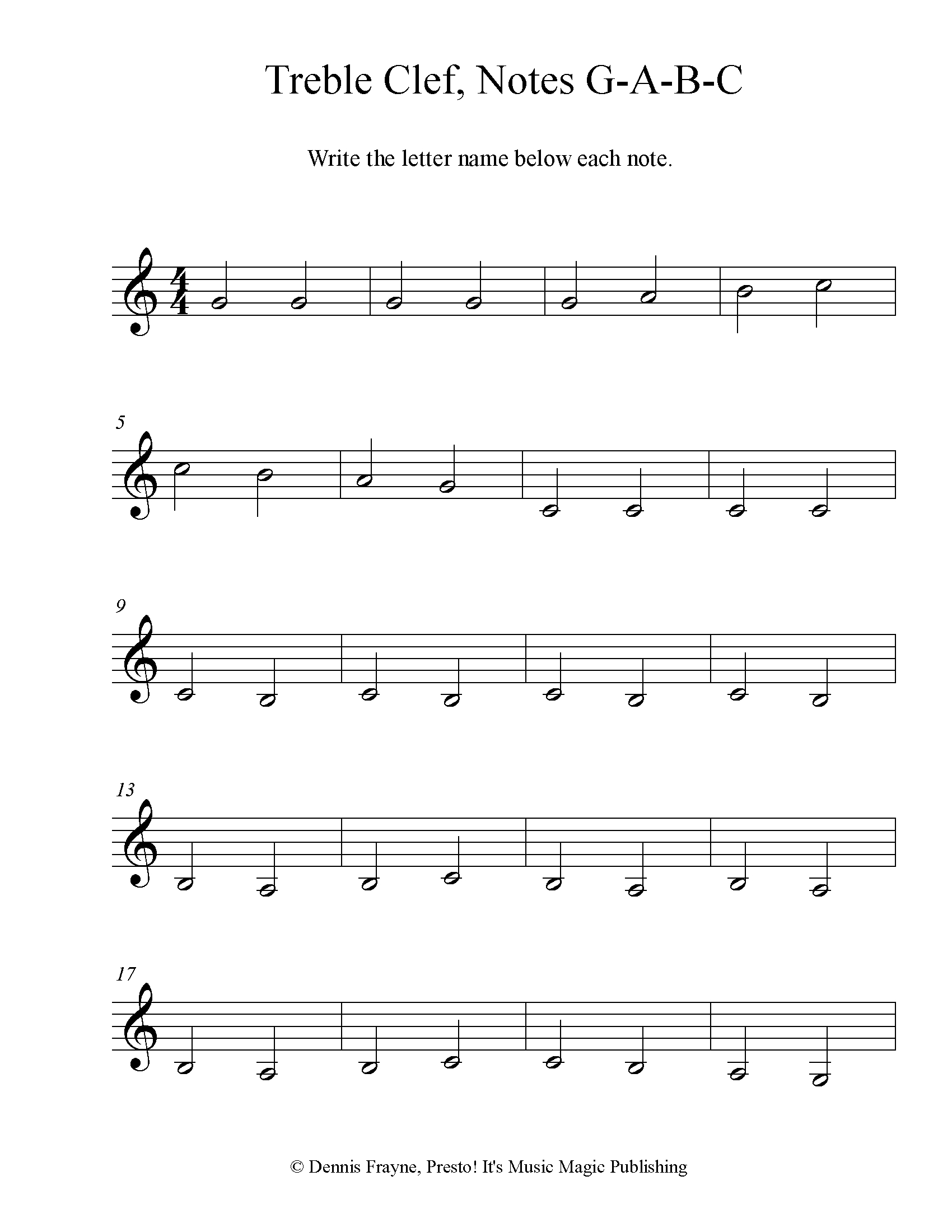 Free! Printable Music Note Naming Worksheets — Presto! It&amp;#039;S Music regarding Free Printable Broadway Sheet Music