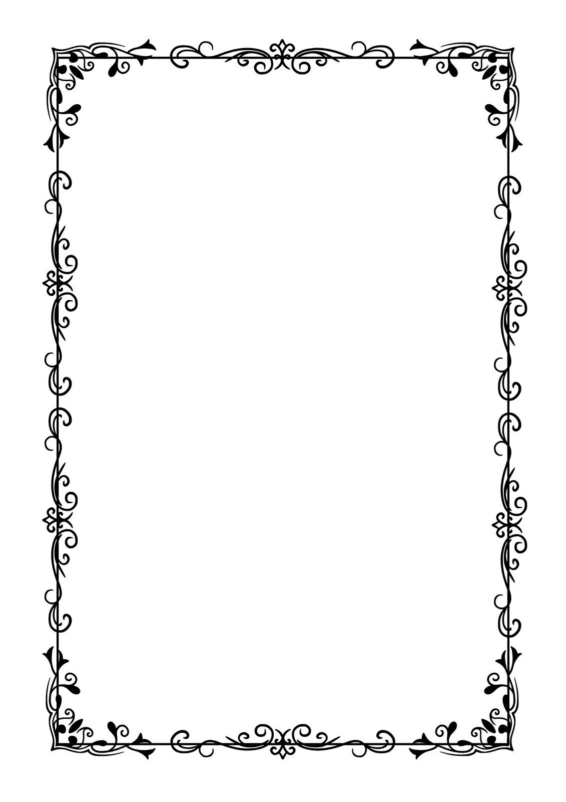 Free Printable Page Border Templates You Can Customize | Canva pertaining to Free Printable Black And White Borders