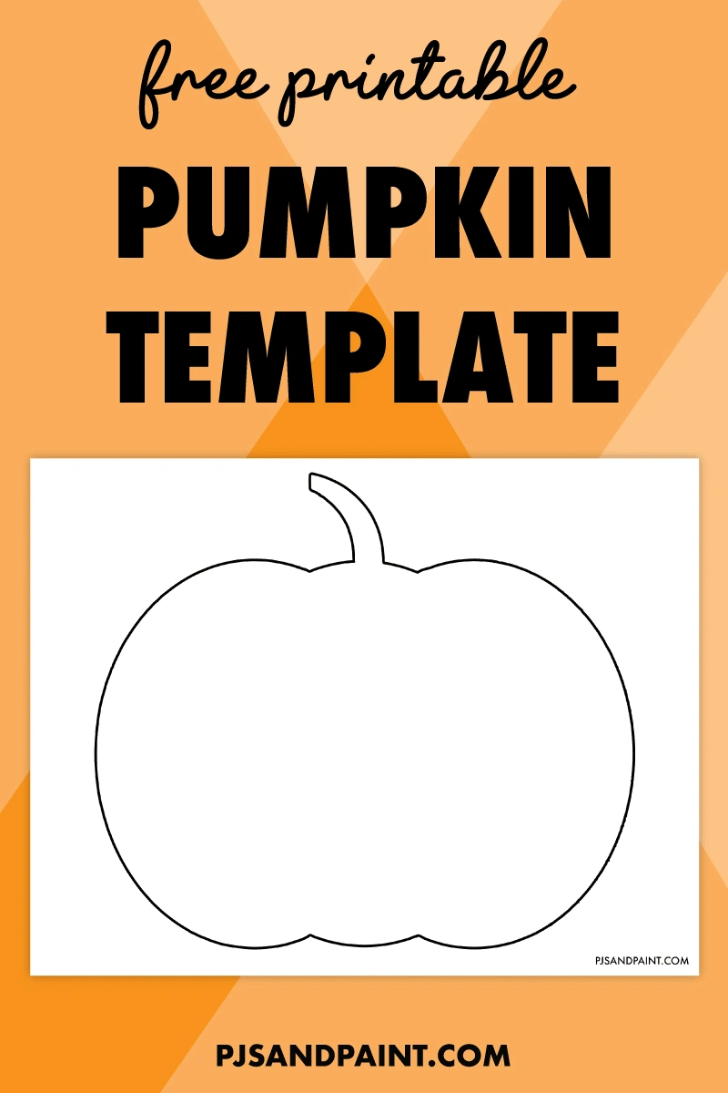 Free Printable Pumpkin Template - Pjs And Paint intended for FREE Printable Blank Pumpkin Template