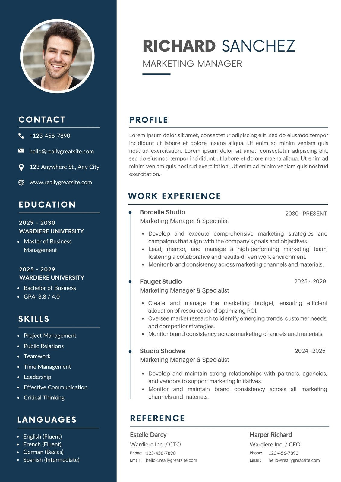 Free Printable Resume Templates You Can Customize | Canva with regard to FREE Printable Basic Resume Template
