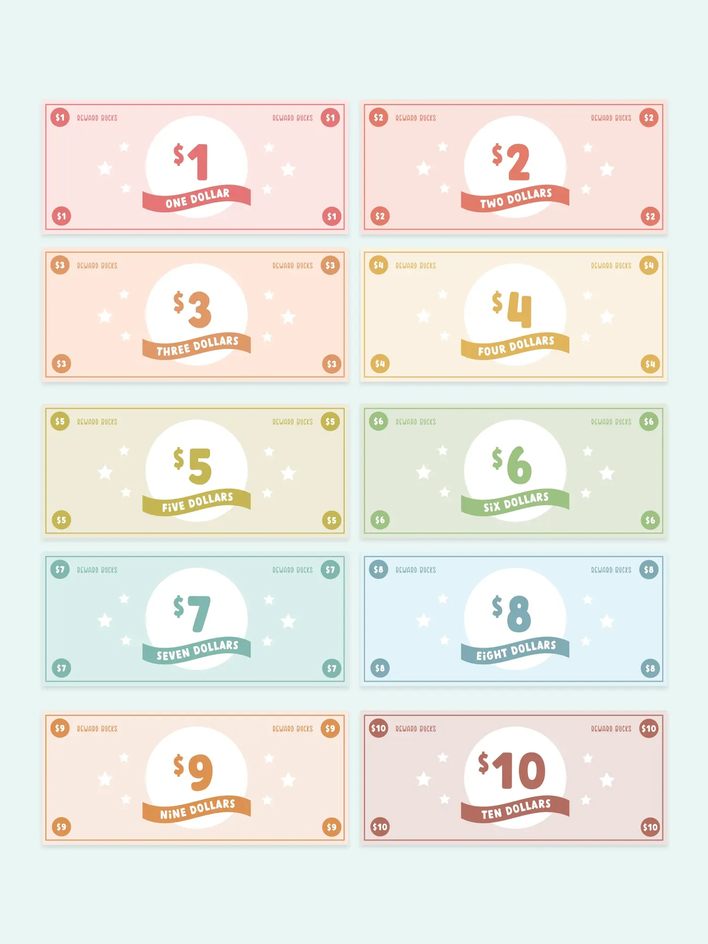 Free Printable Reward Bucks For Kids - Favorite Printables pertaining to FREE Printable Bingo Bucks Template